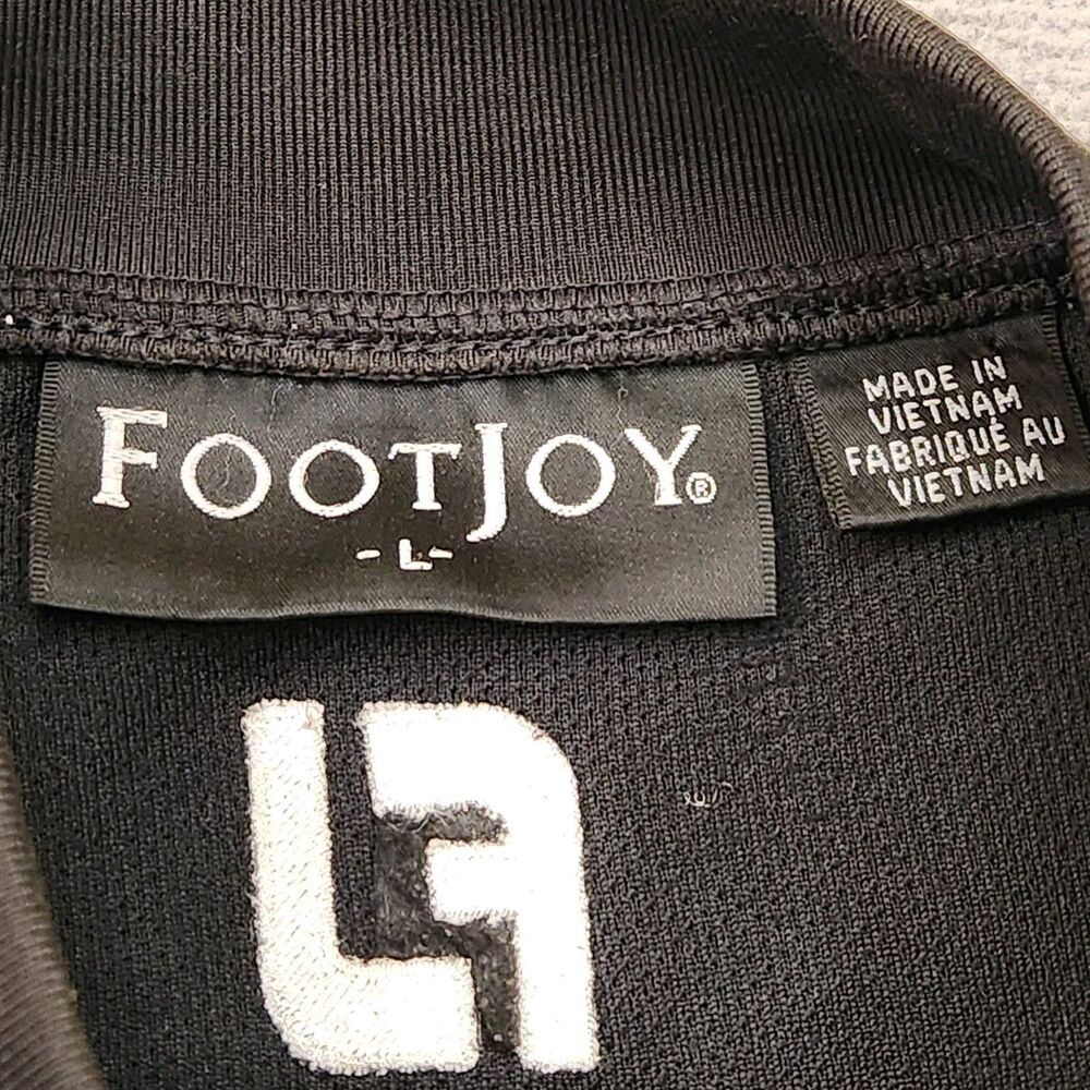 Footjoy‎ Mock Turtleneck Men's L Black Long Sleeve Golf Performance Stretch - Picture 2 of 4